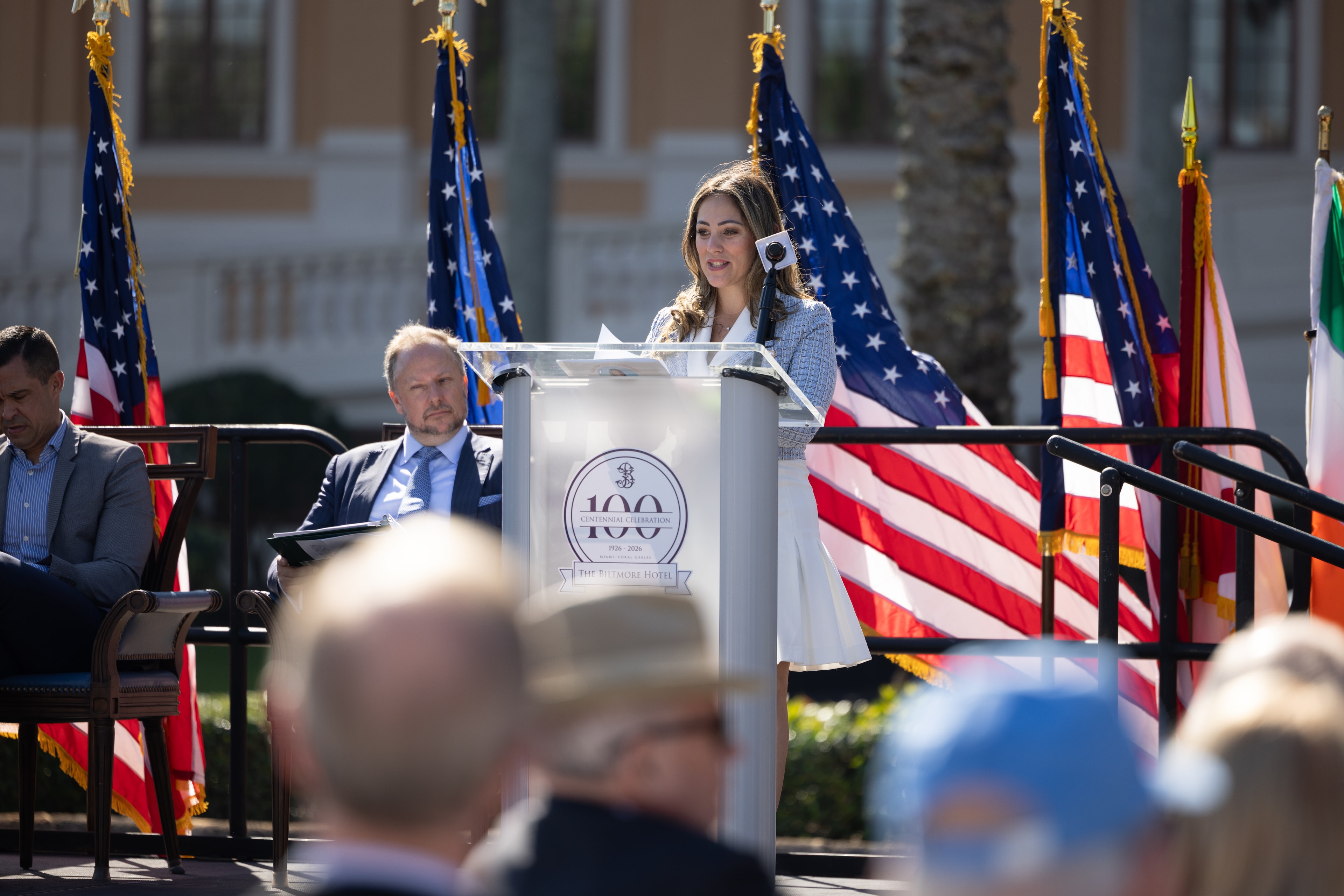 Commissioner Castro speaking at the Biltmore Centennial